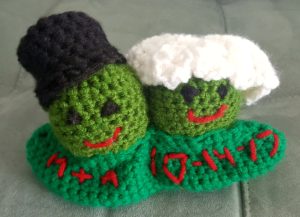 Two Peas in a Pod Crochet Wedding Gift