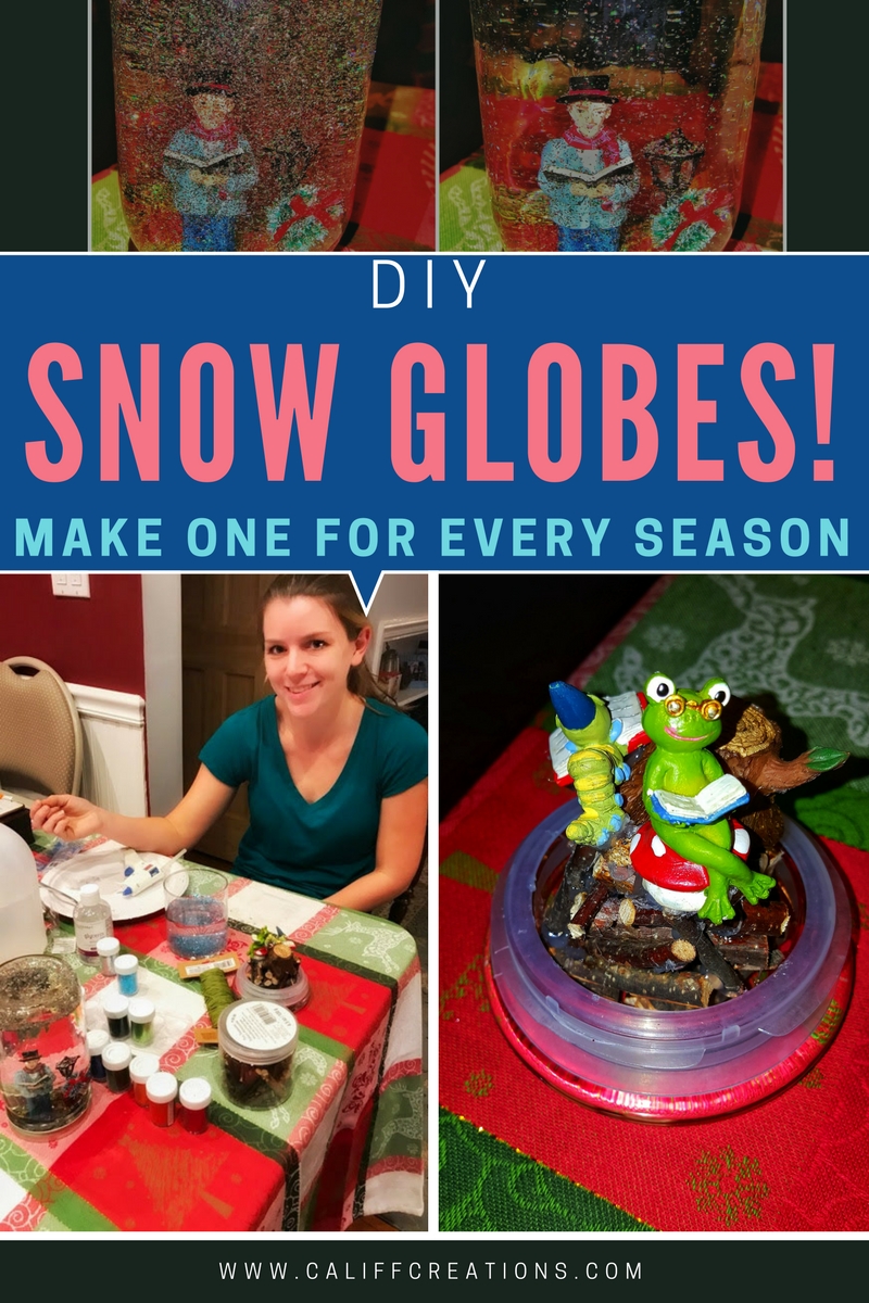 snow, globes, diy, blog