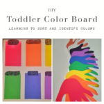 diy, color, board, toddler, learning, activity