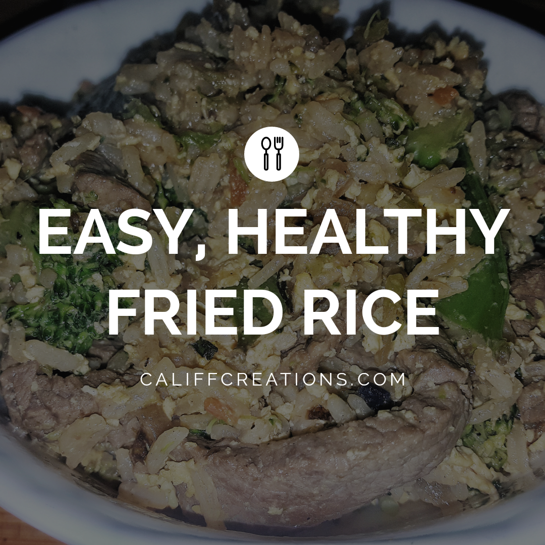 easy, healthy, fried rice, dinner, recipe