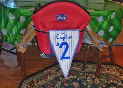 Baseball Captain #2 high chair sign