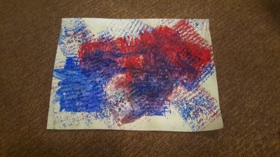 Texture Paint Project to Teach Toddlers