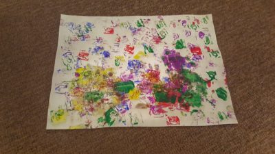Stamp Paint Project for Teaching Toddlers