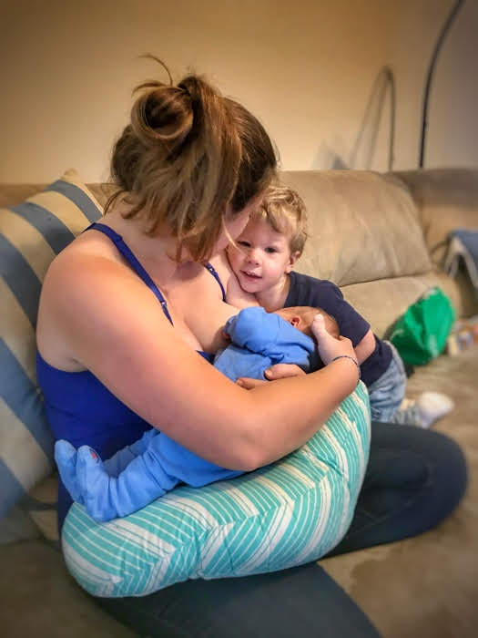 Breastfeeding a second child