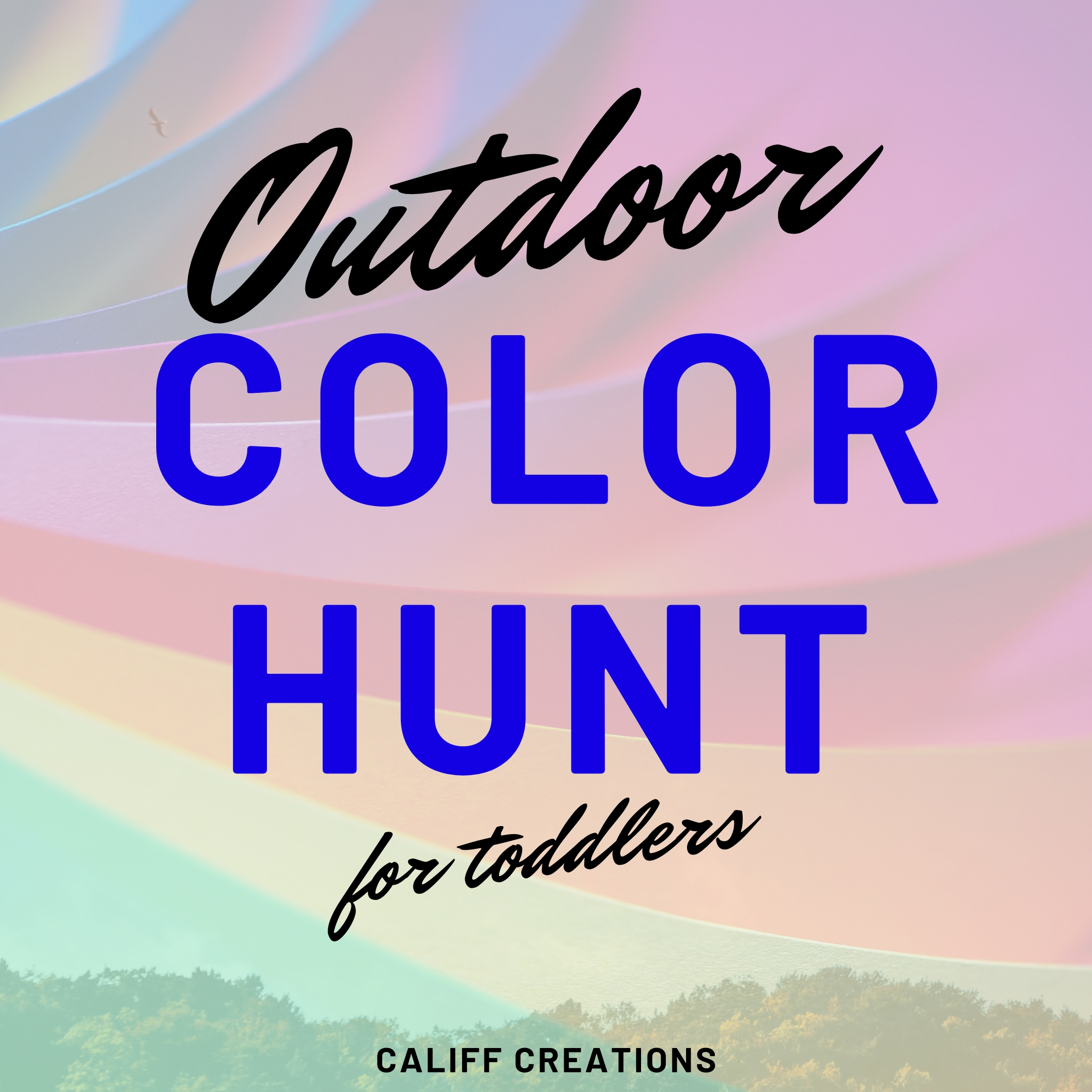 Outdoor Color Hunt for Toddlers