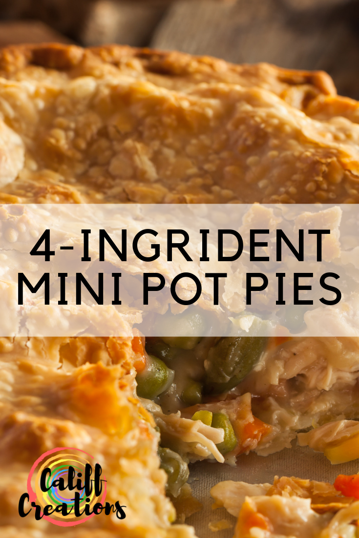 Simple mini pot pie recipe using only 4 ingredients