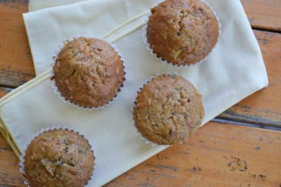 zucchini, apple and carrot muffins