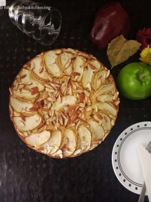Whole Wheat Apple Almond Cake