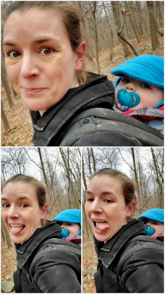 Getting silly on the trail working towards our goals