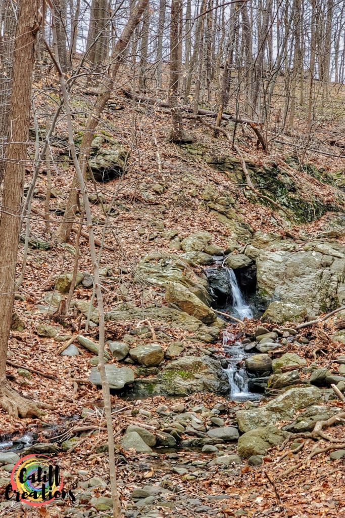 Waterfall on the trail at the Hudson Highlands Nature Museum