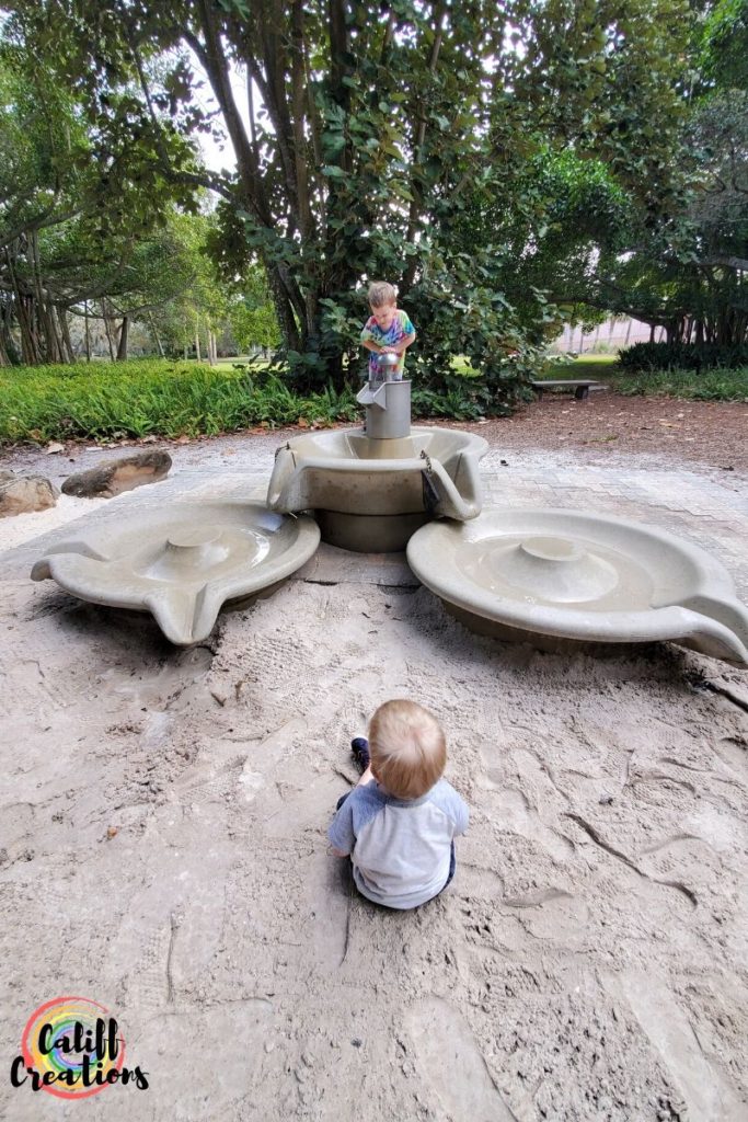 The awesome sand pit at The Ringling Museum in Sarasota, Florida.