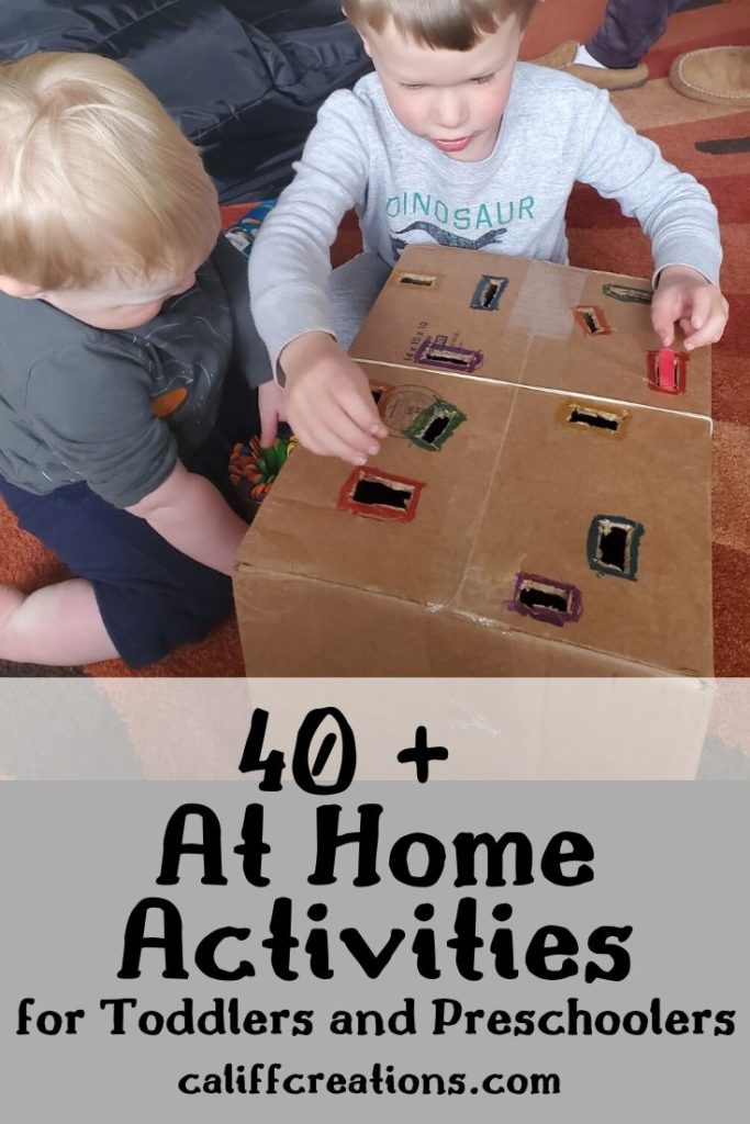 40+ At Home Activities for Toddlers and Preschoolers