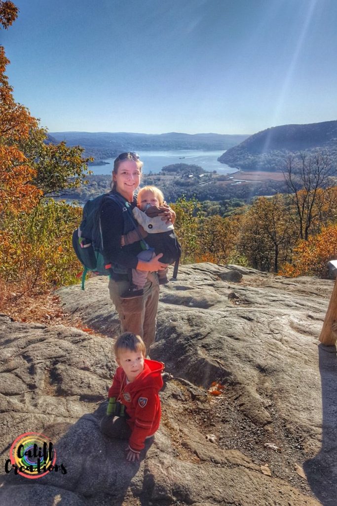 Hiking with my baby and toddler.