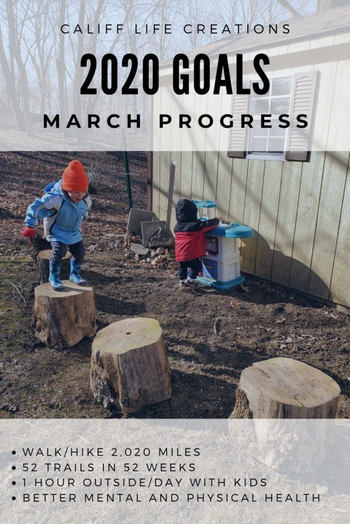 March Progress toward 2020 Healthy Outdoor Goals