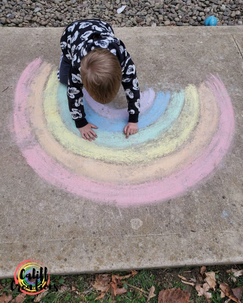 chalk art outside