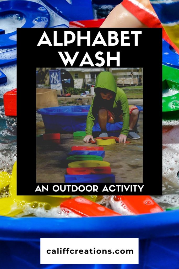 alphabet wash an outdoor activity