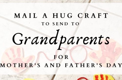 Mail a Hug Craft to Send to Grandparents for Mother's and Father's Day