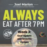 Always Eat After 7 PM: Week 3 - goal update and my favorite recipes