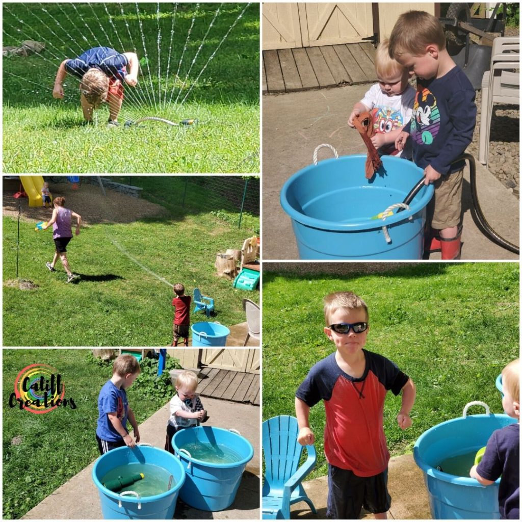 June water play outside