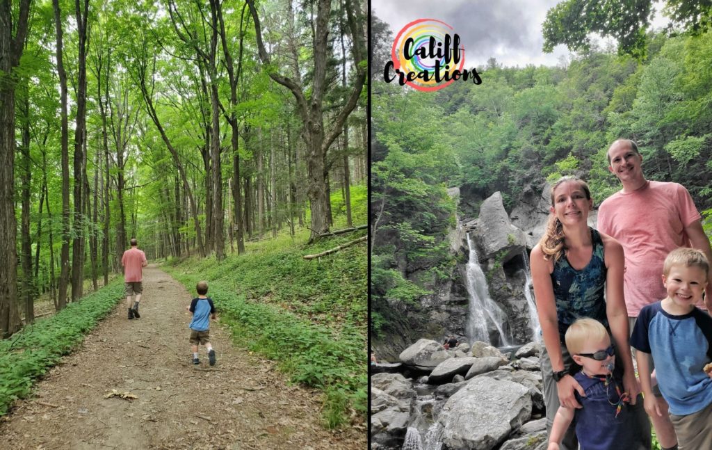 Family hike to Bash Bish Falls in July