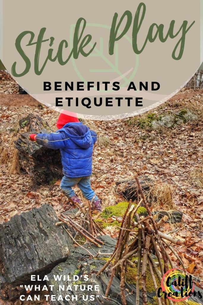 Stick Play Benefits and Etiquette, picture of a stick fairy house