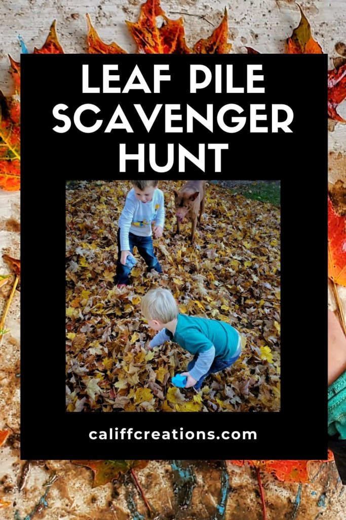 Leaf Pile Scavenger Hunt