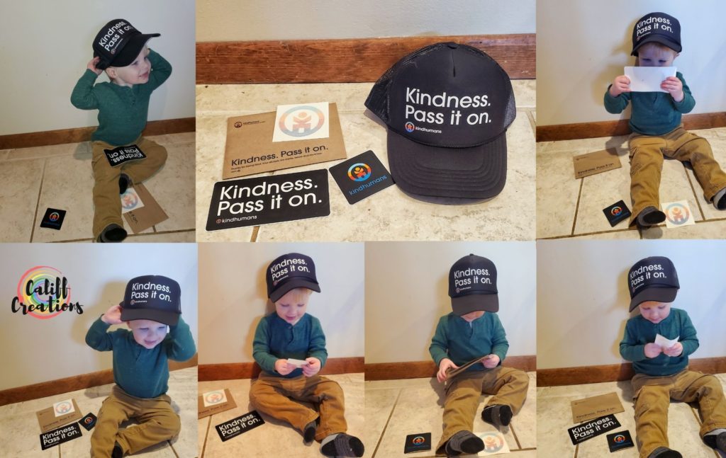 KindHumans stickers and hat