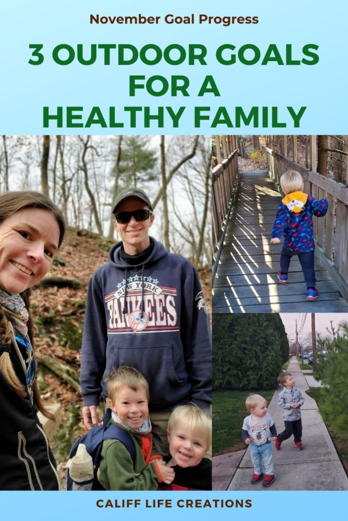 3 Outdoor Goals for a Healthy Family- November Update
