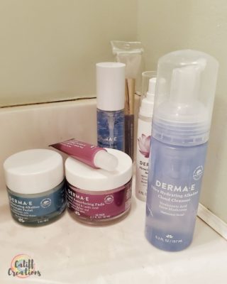 Derma-E skin care products for hydration and firming