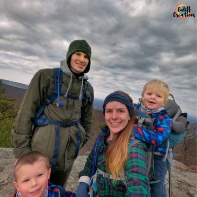 Family hike in Black Rock Forest
