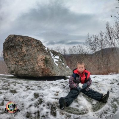 one on one hiking with kids - story of a snowball