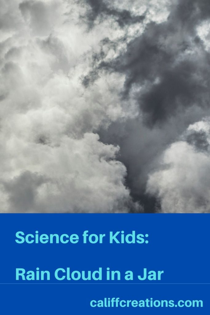 Science for Kids: Rain Cloud in a jar