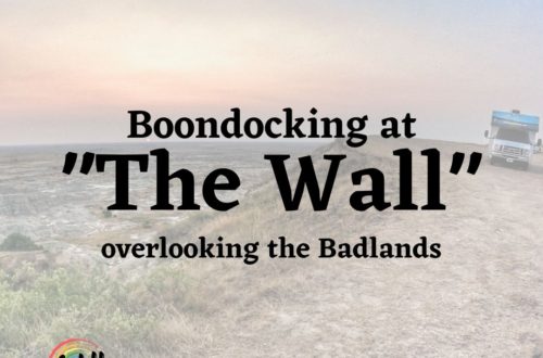 Boondocking at "The Wall" overlooking the Badlands