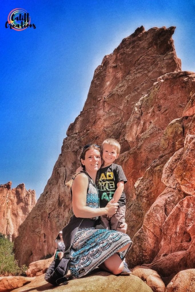 Me and my son at the Garden of the Gods
